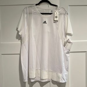 Women’s Adidas White Training T-shirt Heat Dry Size 4x